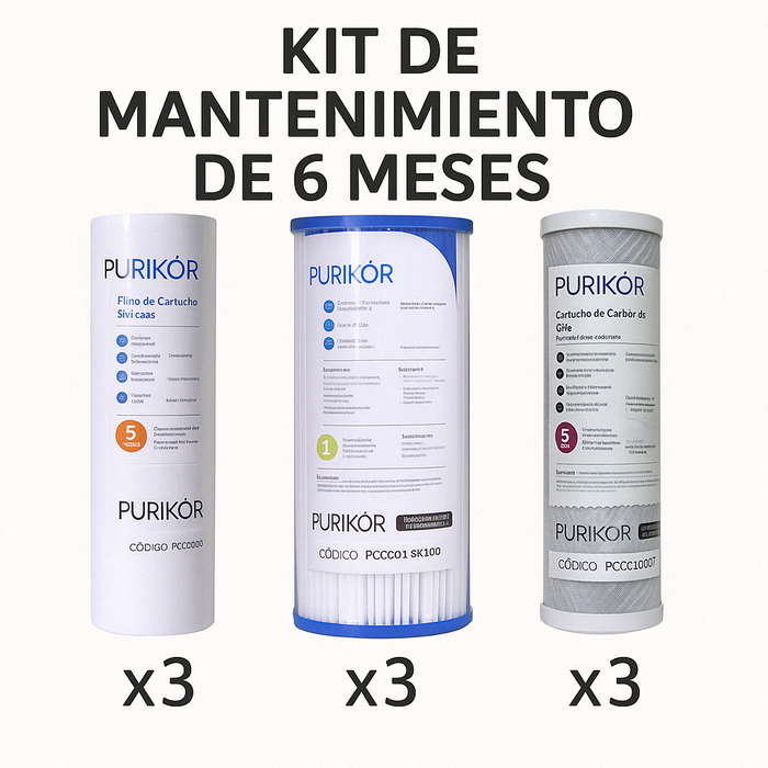 Kit Semestral de Mantenimiento – 9 Cartuchos