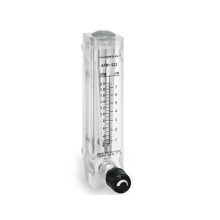 Flujometro de Panel marca Hydronix de 0.5-5GPM Ajustable 1/2″ MNPT