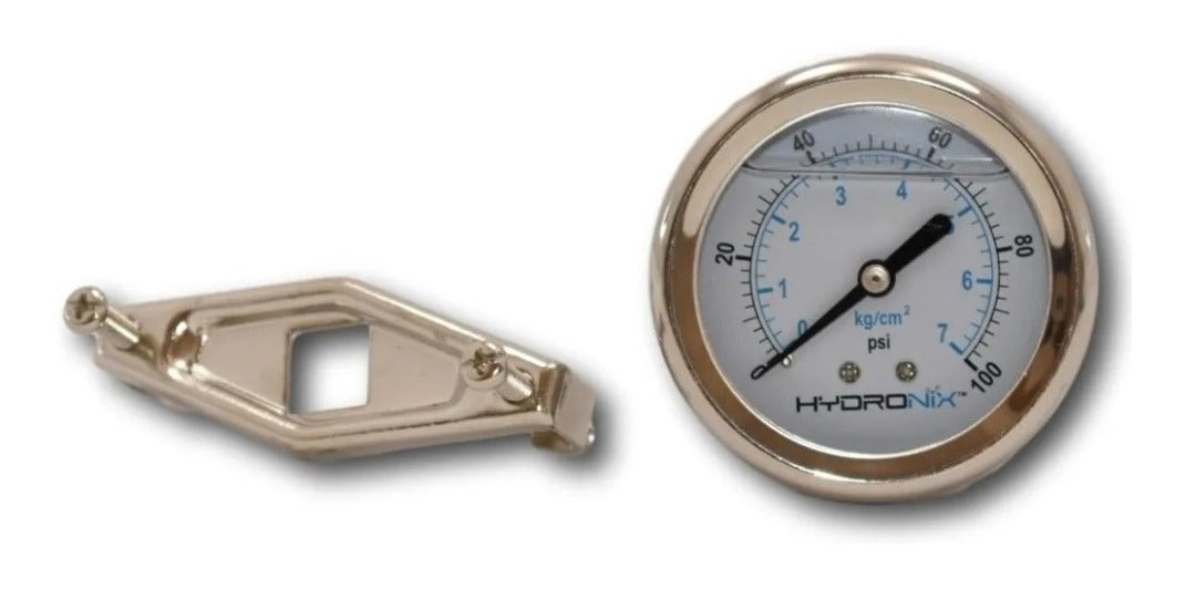 Manometro de glicerina de 2.5" 0-300 PSI acero inoxidable