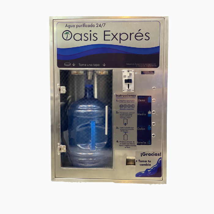 Ventana vending de autoservicio para garrafon - Oasis Exprés Premium