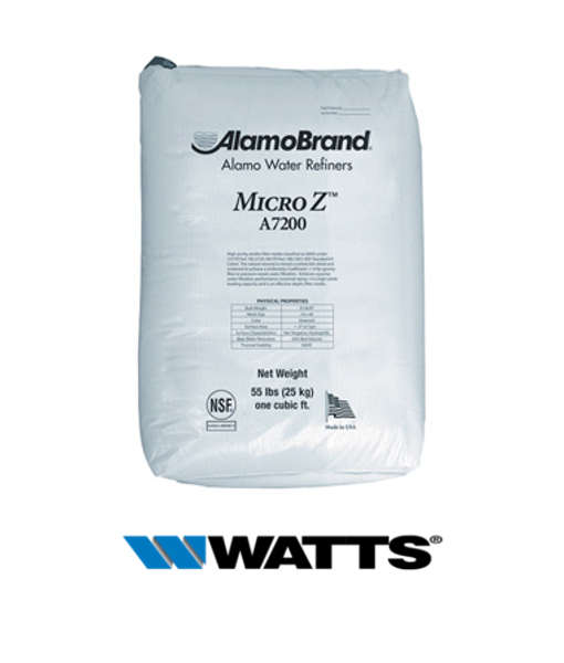ZEOLITA MINERAL EN PRESENTACIÓN DE 22 KG MARCA WATTS PARA SISTEMAS DE TRATAMIENTO DE AGUA Y FILTRACIÓN EN PISCINAS