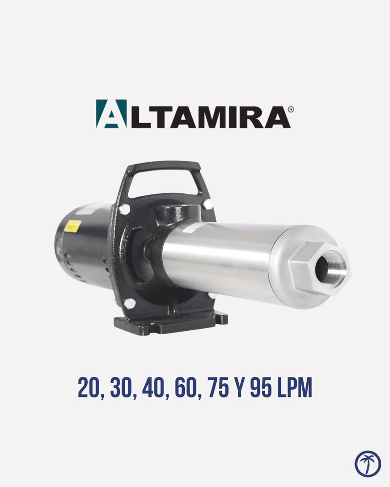 MOTOBOMBA MULTIETAPAS HORIZONTAL ALTAMIRA SERIE ALTAPRES (30 LPM, 40LPM, 60LPM)