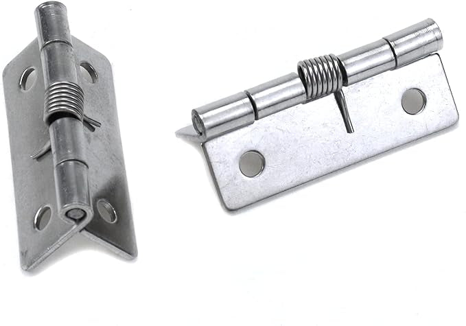 Bisagra de acero Inox con resorte con cierre automático para puerta de acrílico , 2 piezas