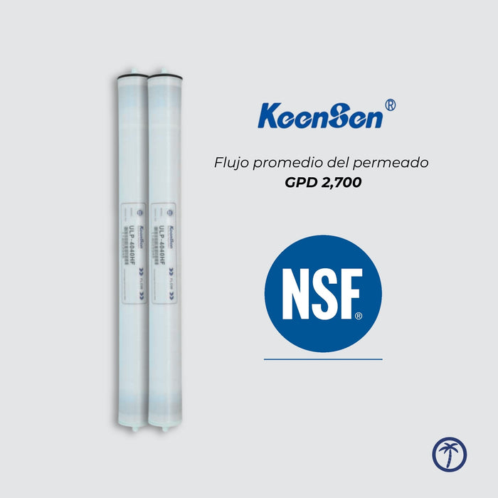 Membrana de ósmosis inversa Keensen ULP-4040