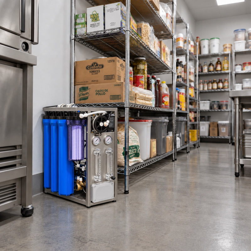 Purificador de Agua Comercial de 7 Etapas con Ósmosis Inversa Mod. 1000