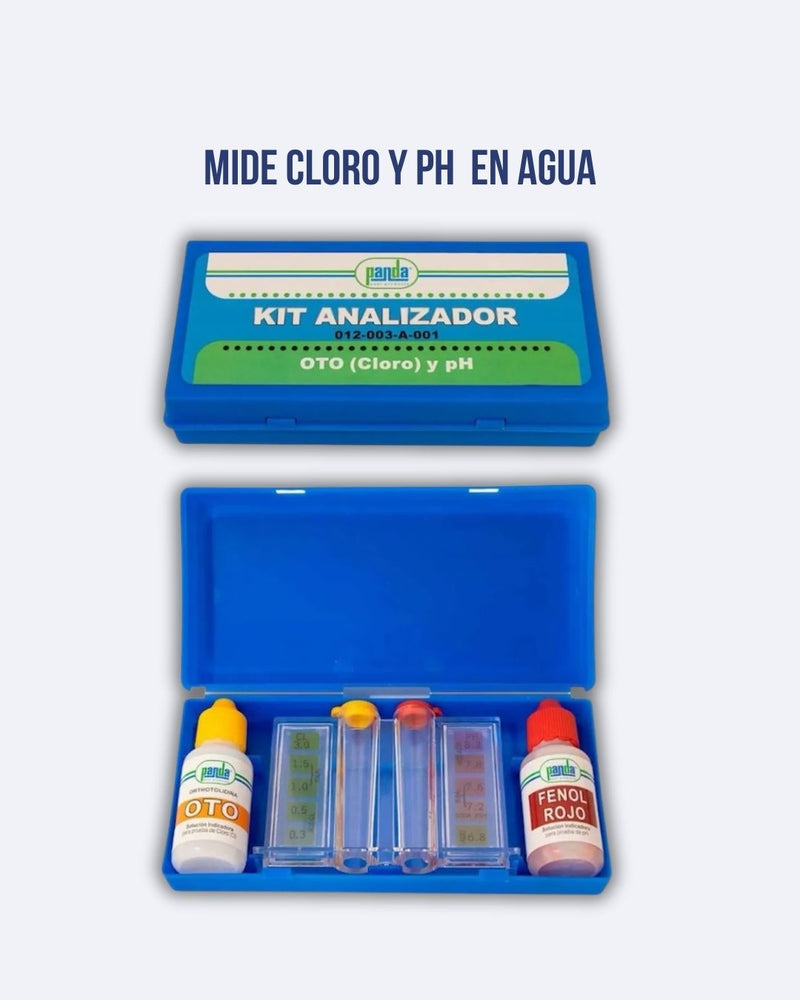 Analizador de pH y cloro residual para sistemas de purificación de agua