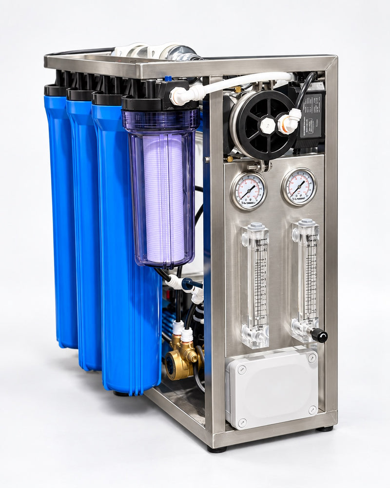 Purificador de Agua Comercial de 7 Etapas con Ósmosis Inversa Mod. 1000