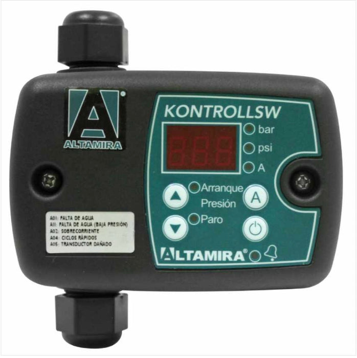 SWITCH ELECTRÓNICO KONTROLLSW ALTAMIRA,MONOFÁSICO 127 / 230 V , 16 A, 7.25 - 101.5 PSI, CONEXIÓN 1/4", ROSCA NPT HEMBRA