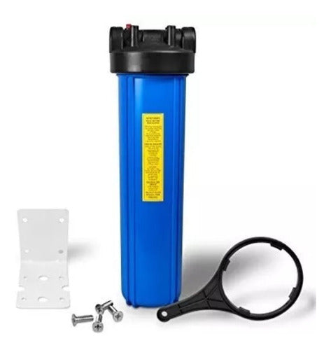 Porta filtro para cartucho de 10" (housing) con base y llave (Varios tamaños)