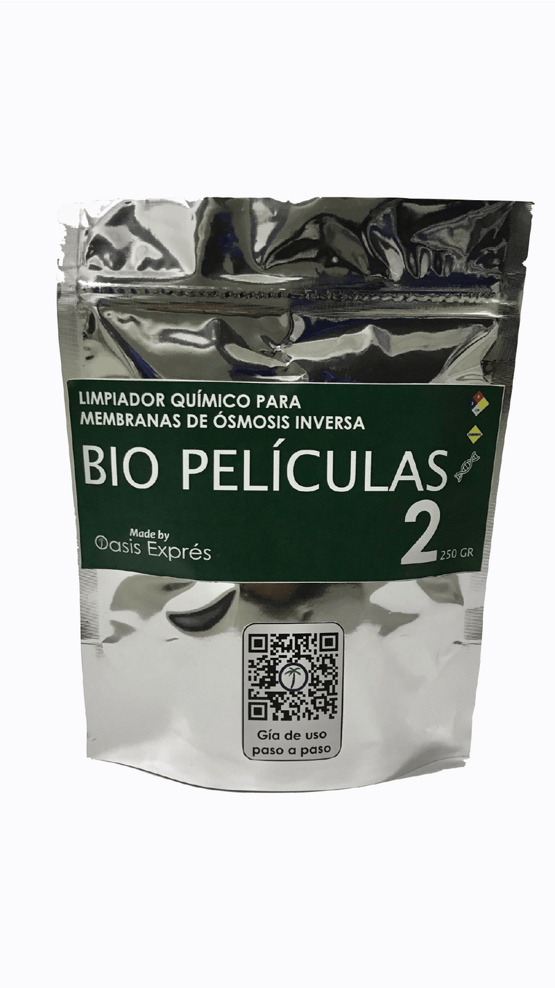 Kit de químicos para lavado de membrana de ósmosis inversa 250g c/u (Sílice, biopelículas y minerales)