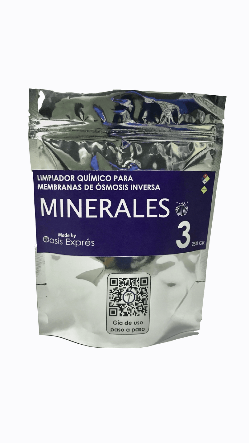Kit de químicos para lavado de membrana de ósmosis inversa 250g c/u (Sílice, biopelículas y minerales)